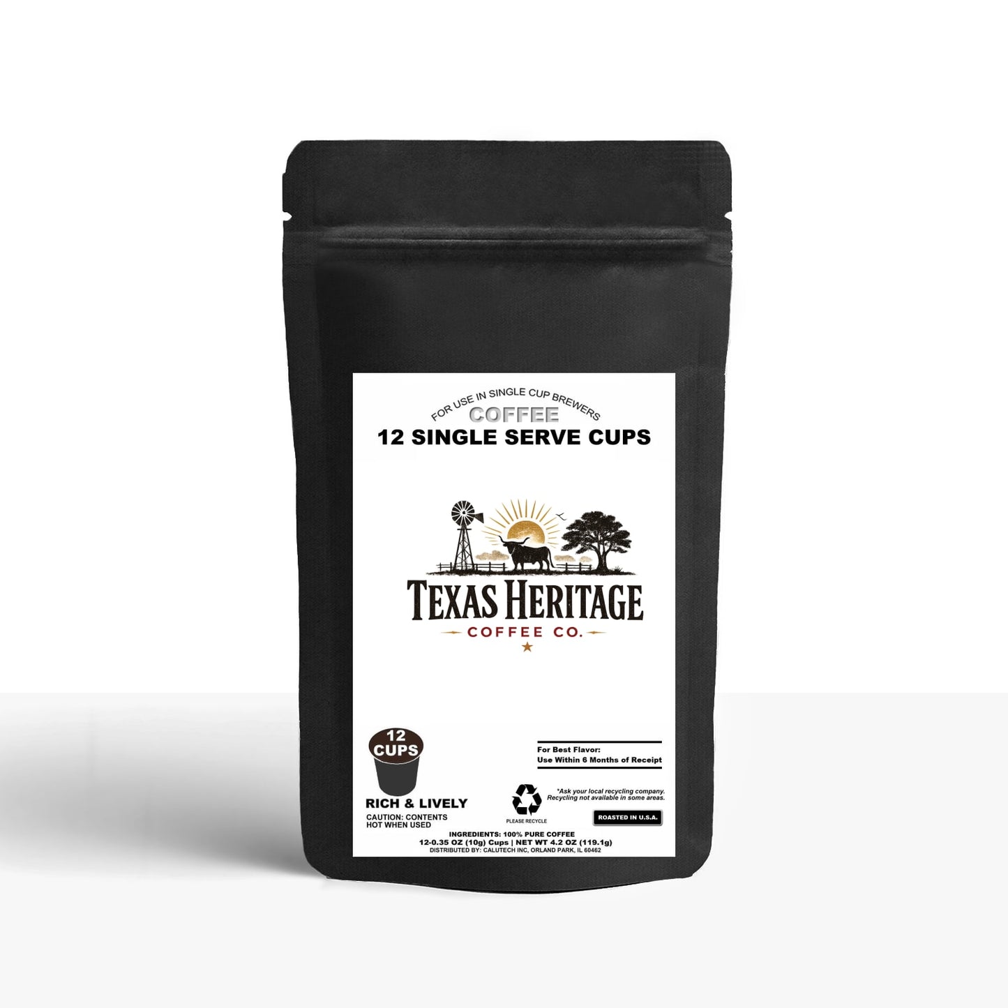 12 Pack Single Serve Coffee Capsules